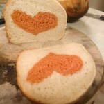 cuore pane a forma di cuore