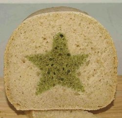 stella verde pane con stella